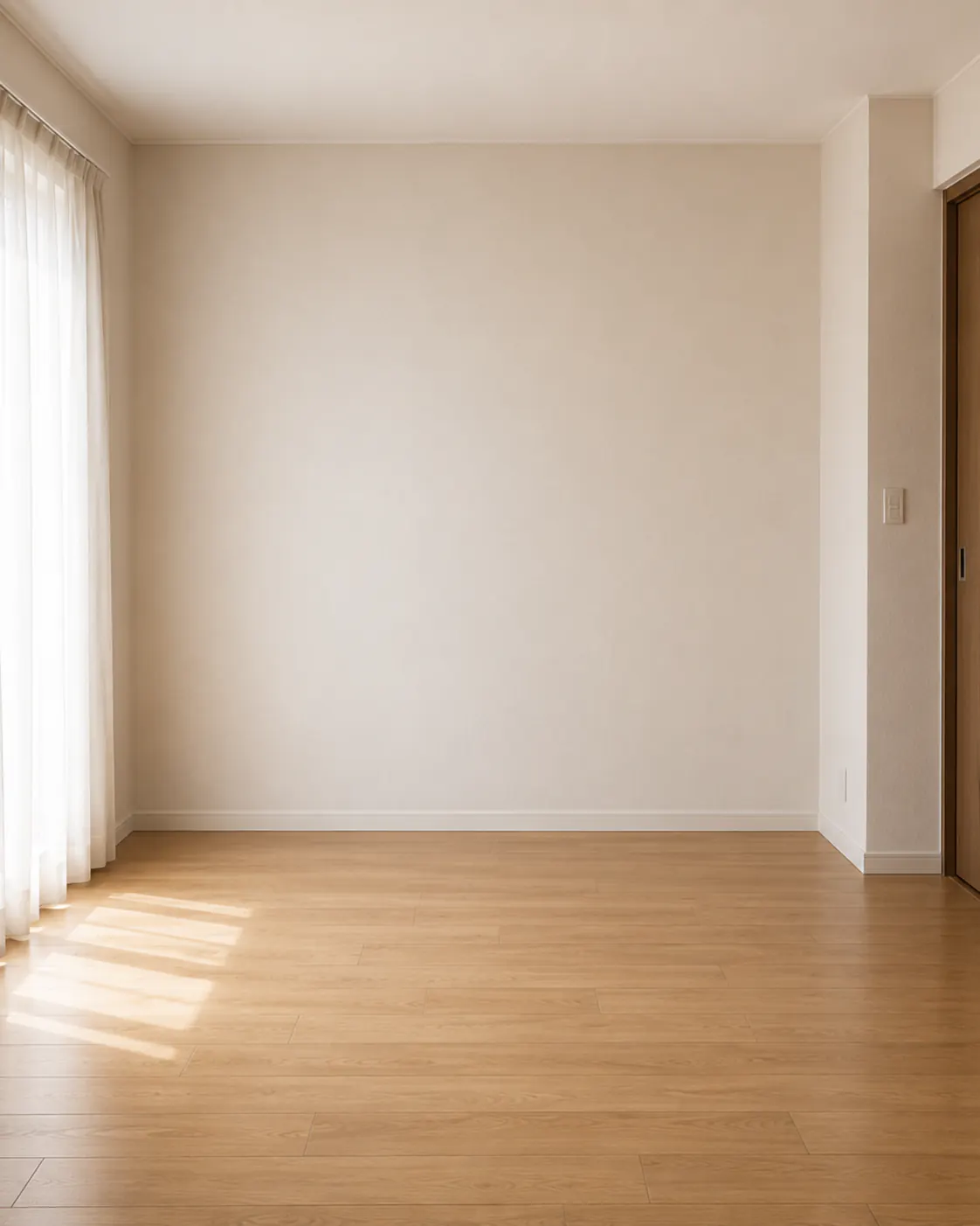 Clean living room shared with tenant